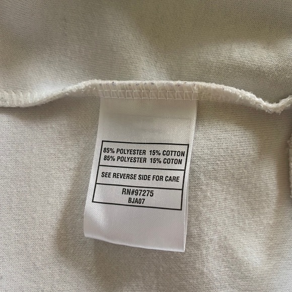 Y2K Fox Sweatshirt Zip Up Track Jacket White Red & Black Racing Size XXL - Picture 6 of 8